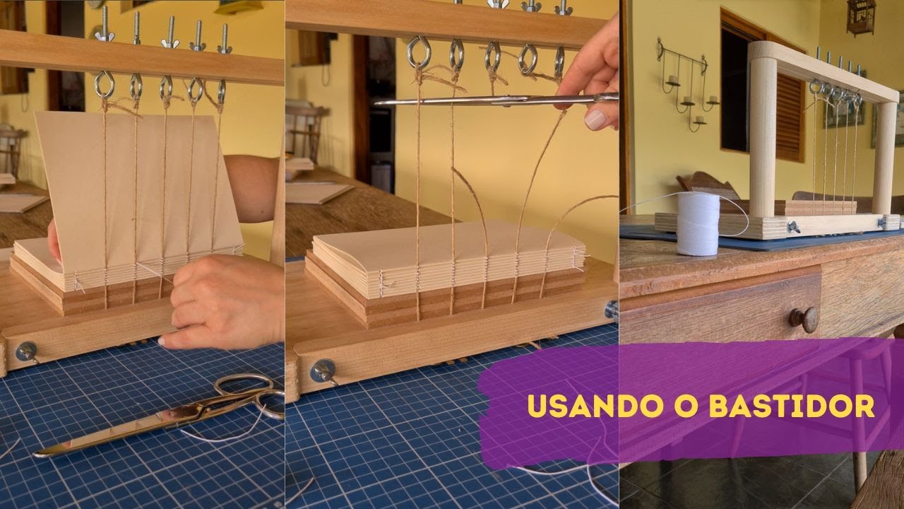 Encadernação Tradicional - Tábua de Encaixe, Prensa e Bastidor Artisant - Parte 2