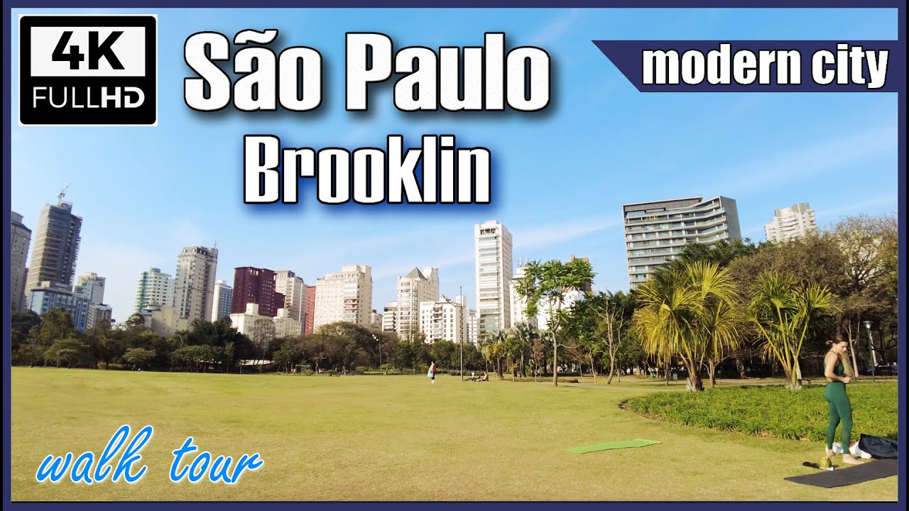 [4K] Sao Paulo em 4k - Brooklin Paulista - Berrini - Chucri Zaidan - Funchal - Parque do Povo