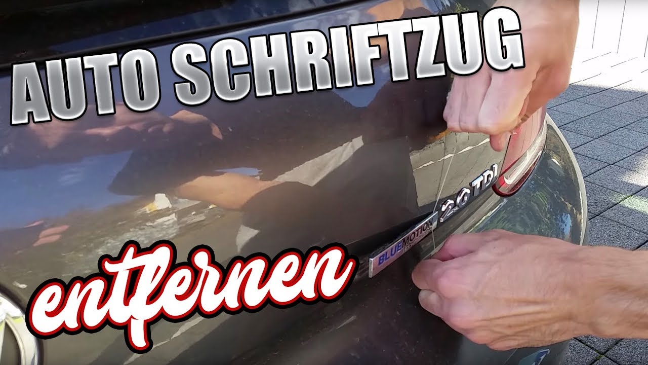 Auto Schriftzug entfernen - Auto Emblem - Logo spurlos entfernen