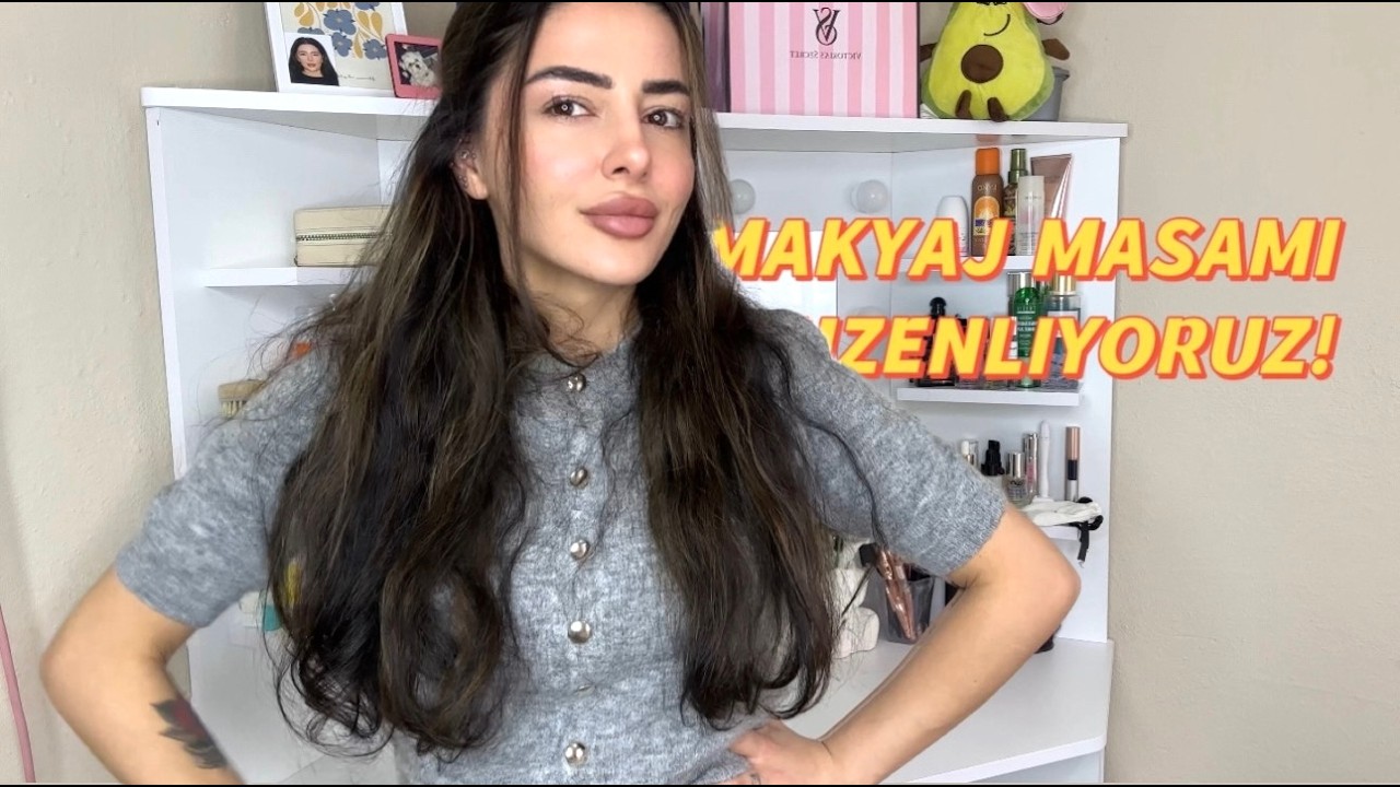 Makyaj Masamı Düzenliyorum! - Clean Girl / Pinterest Makyaj Masası Düzeni 🌸💁🏻‍♀️