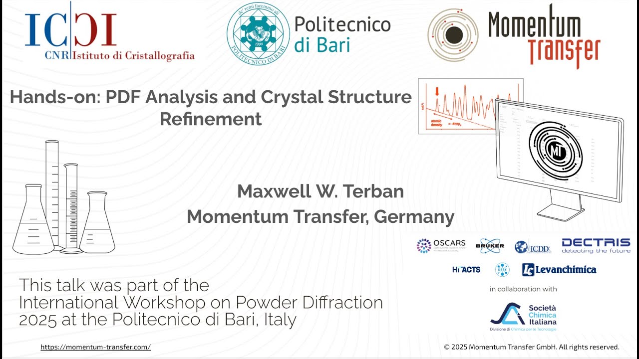 14 - Terban - Hands-on: PDF Analysis & Crystal Structure Refinement | Momentum Transfer | IWPD 2025