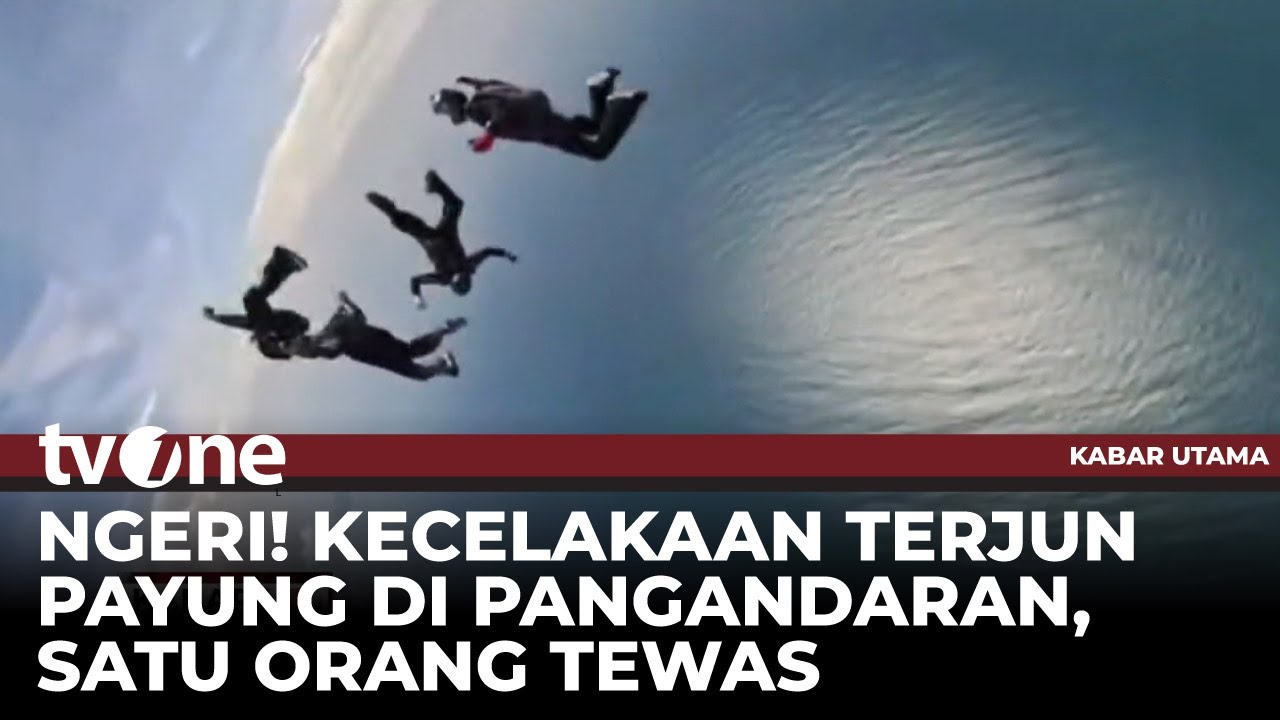Detik-detik 5 Atlet Terjun Payung Kejurda Jabar Alami Kecelakaan, Satu Tewas | Kabar Utama
