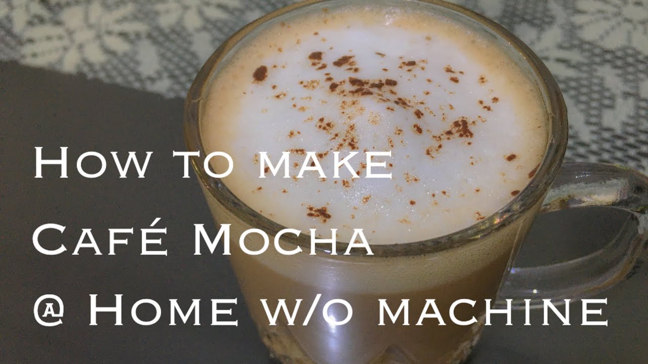 Low Carb CAF&Eacute; MOCHA @ Home w/o Machine