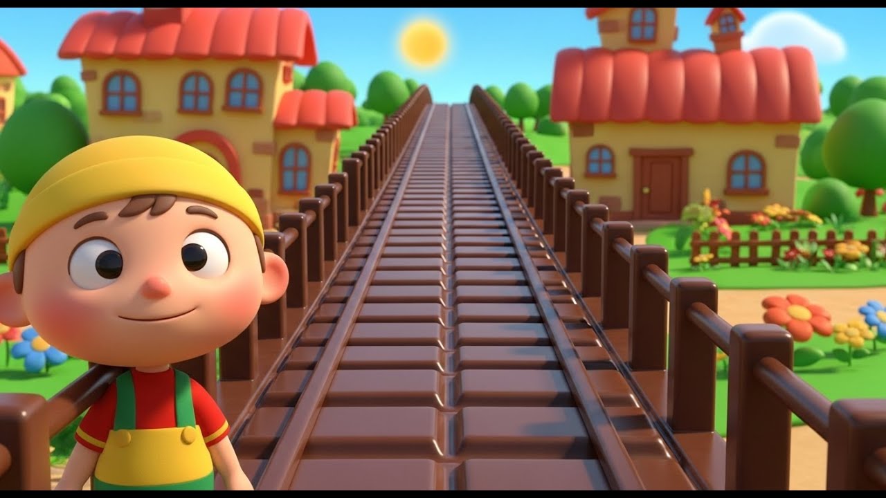 Puente de chocolate sobre el río dulce | Canciones Infantiles y Rondas Divertidas