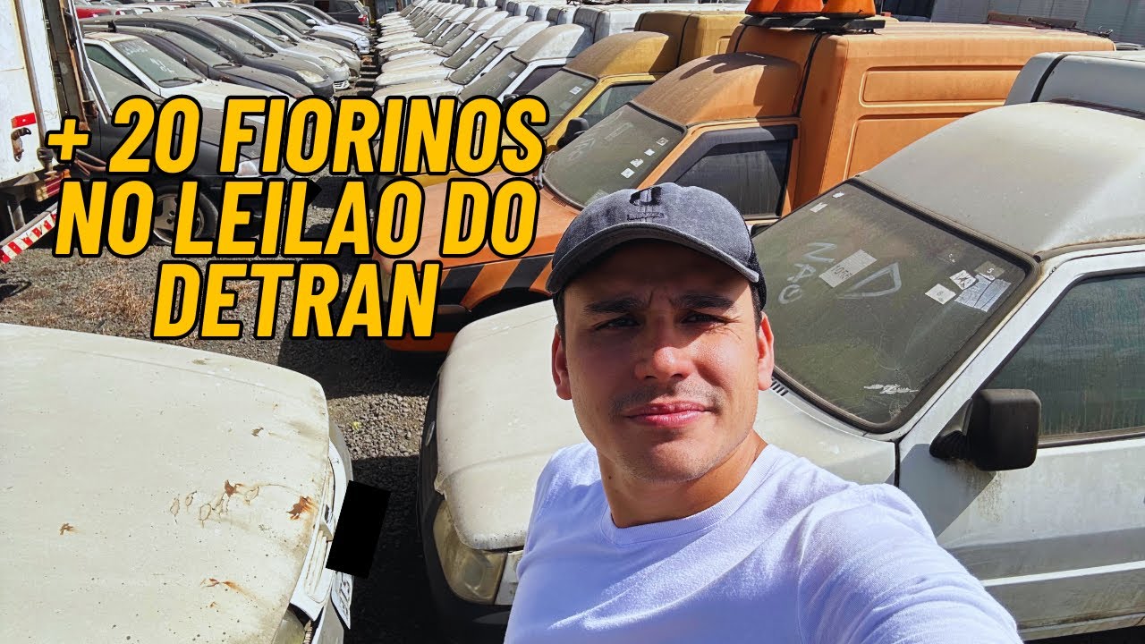 FIAT FIORINO NO PÁTIO DE LEILÃO DETRAN: Veículos versáteis para trabalho !