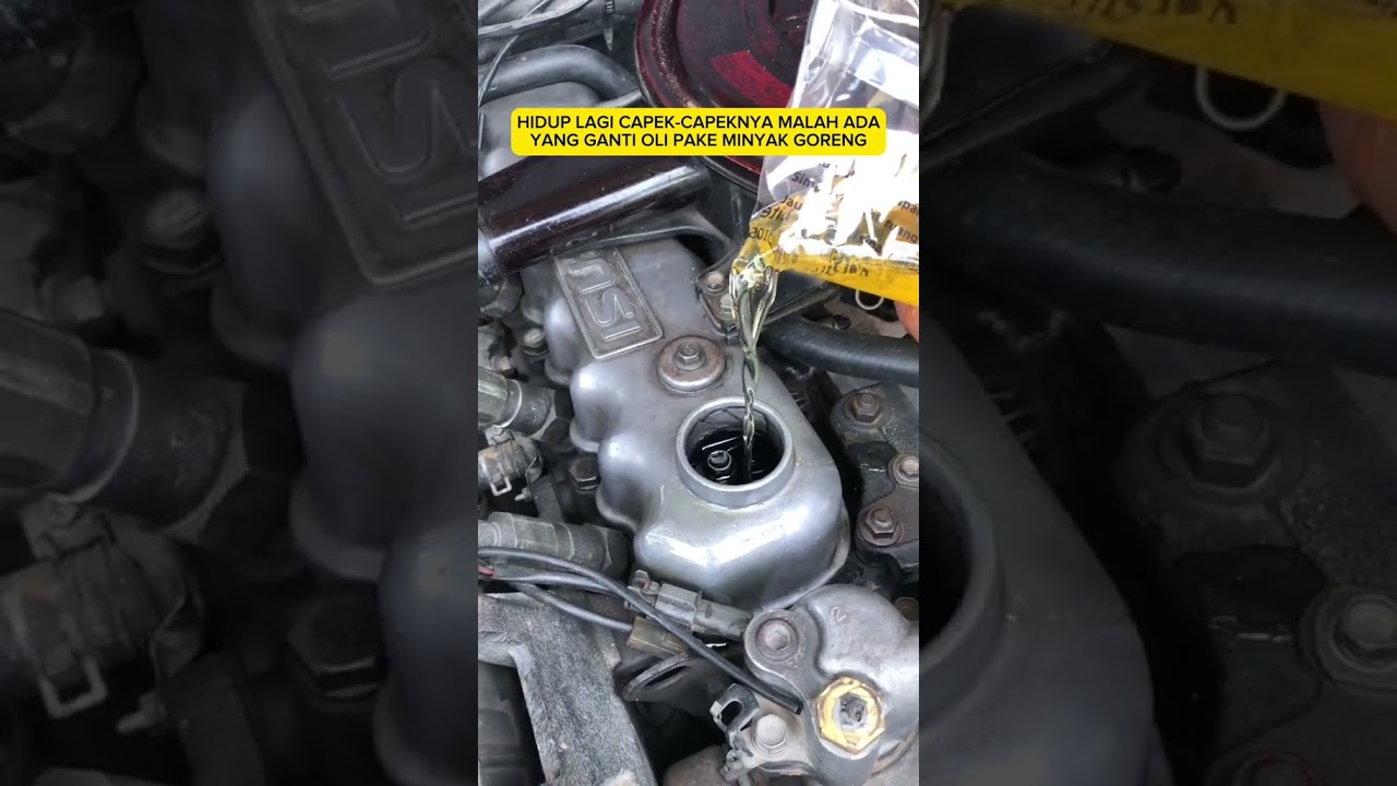 Minyak goreng buat oli mobil? tak bahaya kah?