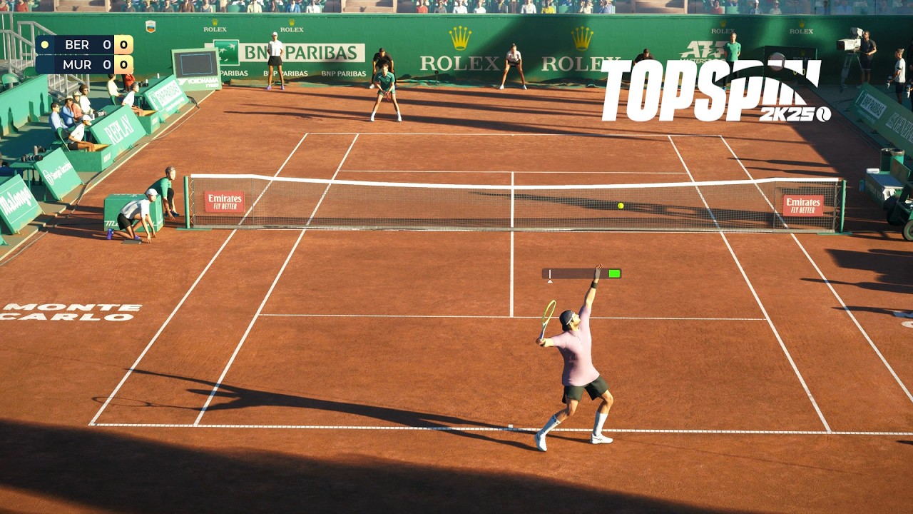 Top Spin 2K25 - Matteo Berrettini Vs Andy Murray I Monte Carlo Masters I Legend AI (PS5)