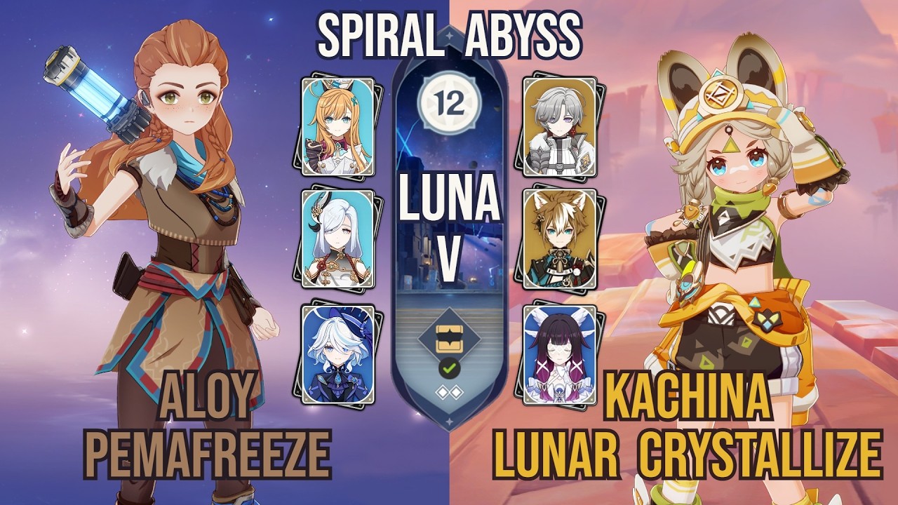 Aloy Permafreeze x Kachina Lunar Cristallize | Spiral Abyss 6.3 / Luna IV | Genshin Impact