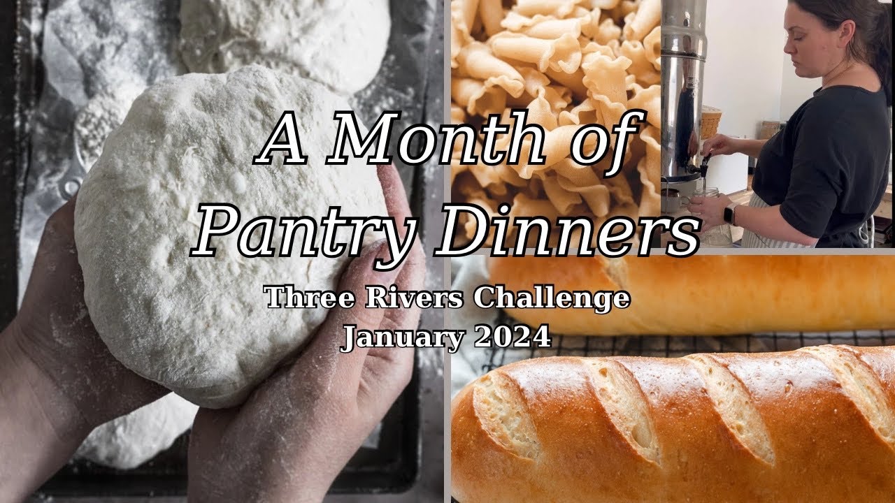 FULL month of EASY pantry dinners | #threeriverschallenge | January 2024