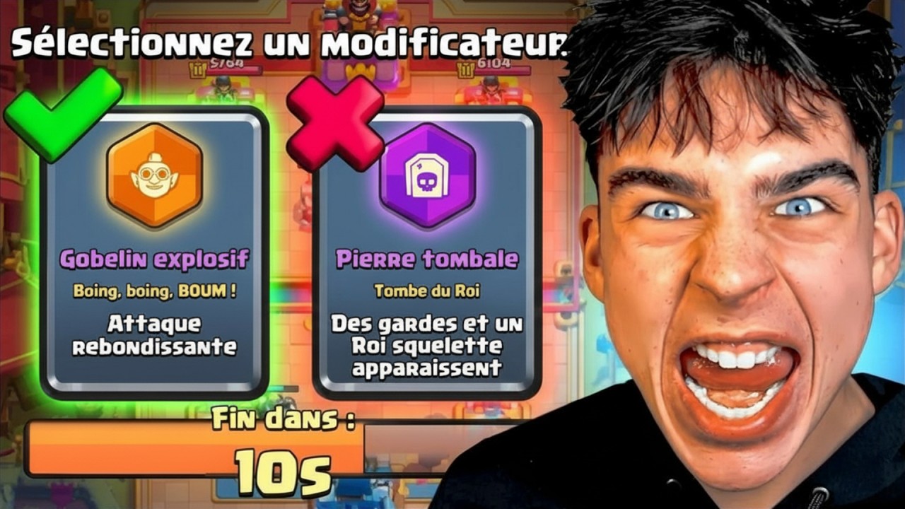 GAGNER avec LE PIRE MODIFICATEUR sur Clash Royale Chaos !
