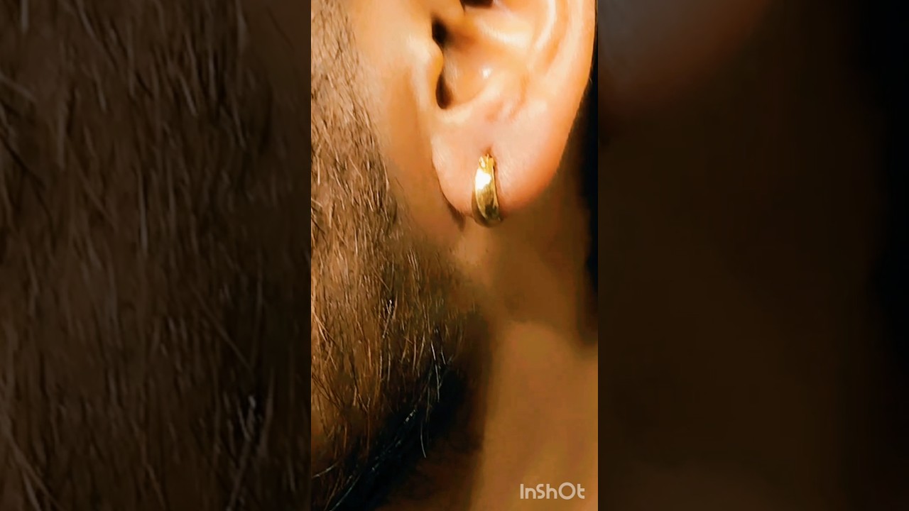 gold bali for boys // royal boy gold earrings design | boys earrings | men's Bali design
