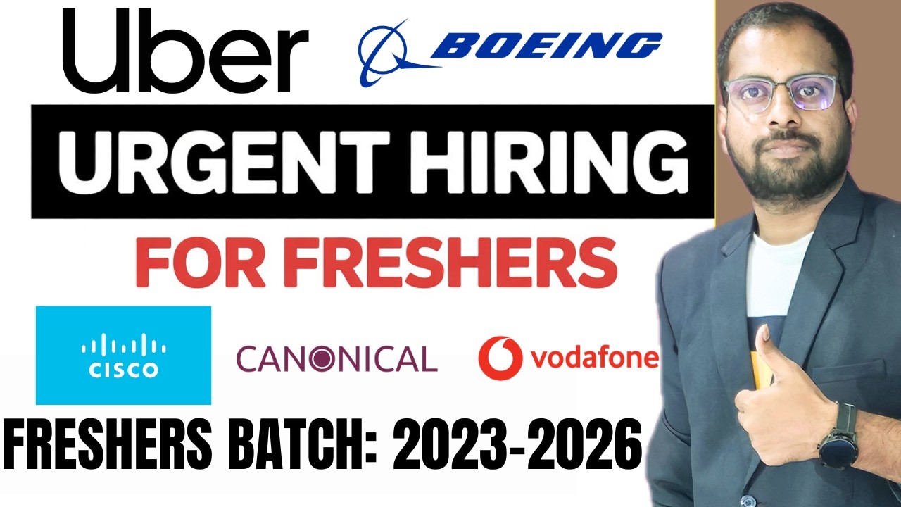 Uber Latest Recruitment Drive For Freshers Announced | Boeing, Cisco, Canonical, Vodafone jobs