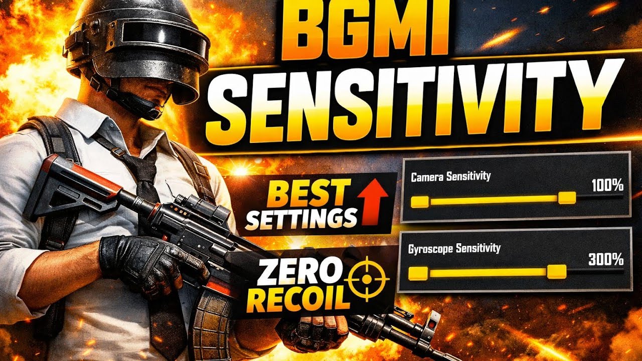 BGMI Gyro Sensitivity Setting | iPhone + Android Pro Settings