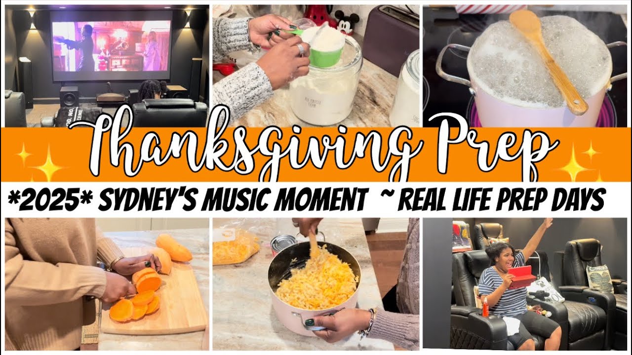 A COUPLE DAYS OF THANKSGIVING PREP + SWEET HOME THEATER MOMENTS WITH SYDNEY 🦃🎶✨