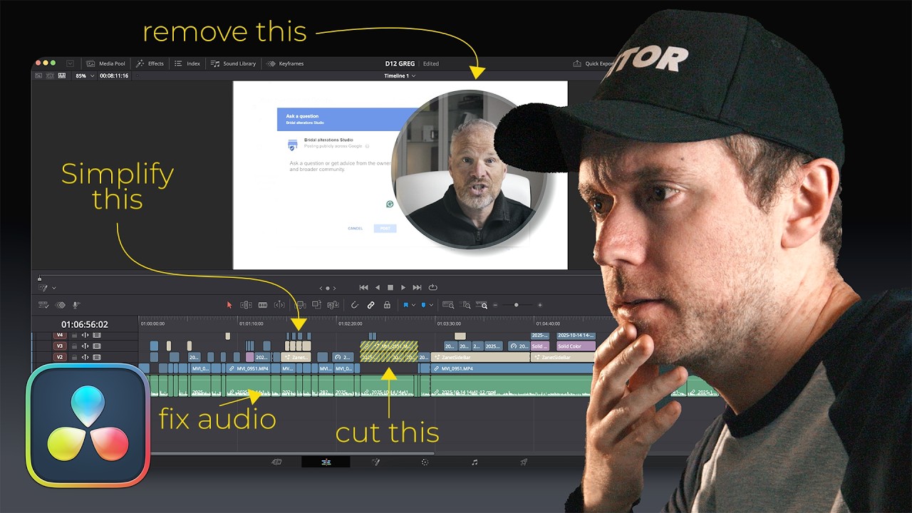 Fixing Common Editing Mistakes in DaVinci Resolve - Real Subscriber Example