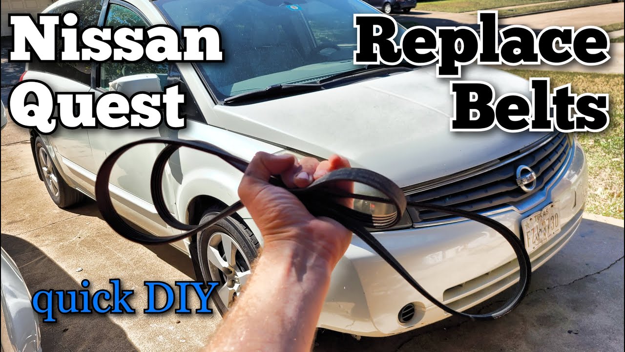 HOW TO replace belts 2004-2010 Nissan Quest