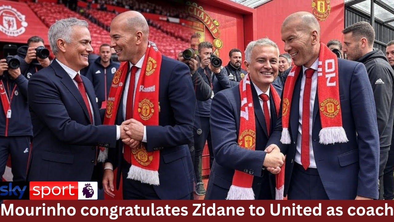 МОУРИНЬЮ ПРИВЕТСТВУЕТ ЗИДАНА С НАЧАЛОМ НОВОЙ ЭРЫ В «МАНЧЕСТЕР ЮНАЙТЕД»