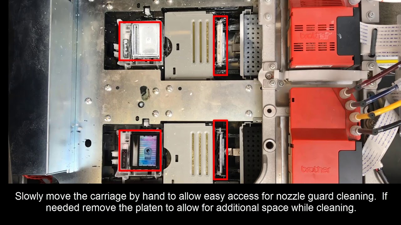 GTX Maintenance - Cleaning the Nozzle Guard, Wiper Blade, Suction Cap and Exhaust Cap