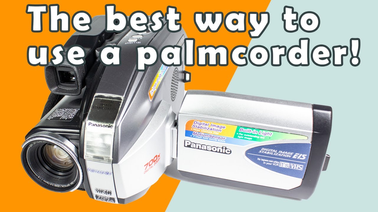 How To Use Panasonic PV-L352 VHS-C Palmcorder... Old School Camcorder