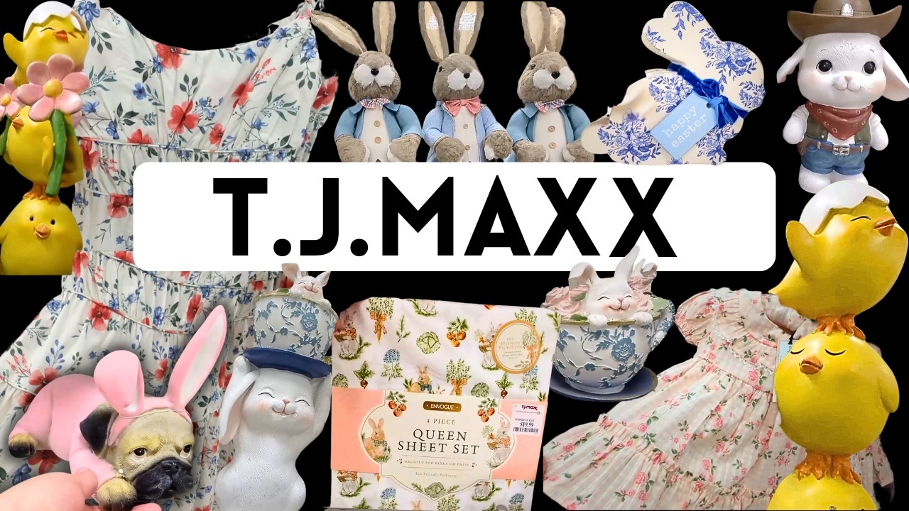 TJ MAXX NEWEST Spring Arrivals and Easter Deals in Store!-Home Decor, Clothing, and More!