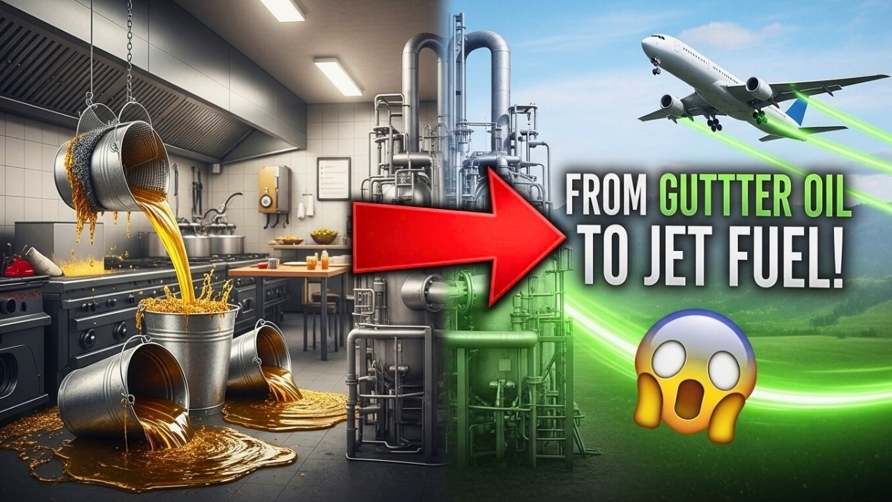 Inside a Used Cooking Oil Jet Fuel Factory: Turning Restaurant Waste into Aviation Fuel Full Process