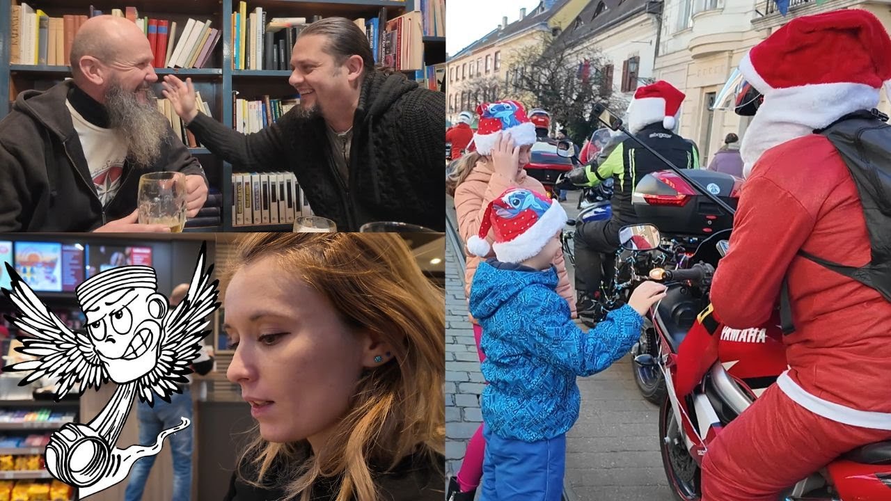 Miskolc: Mikulás motorozás és a piac.