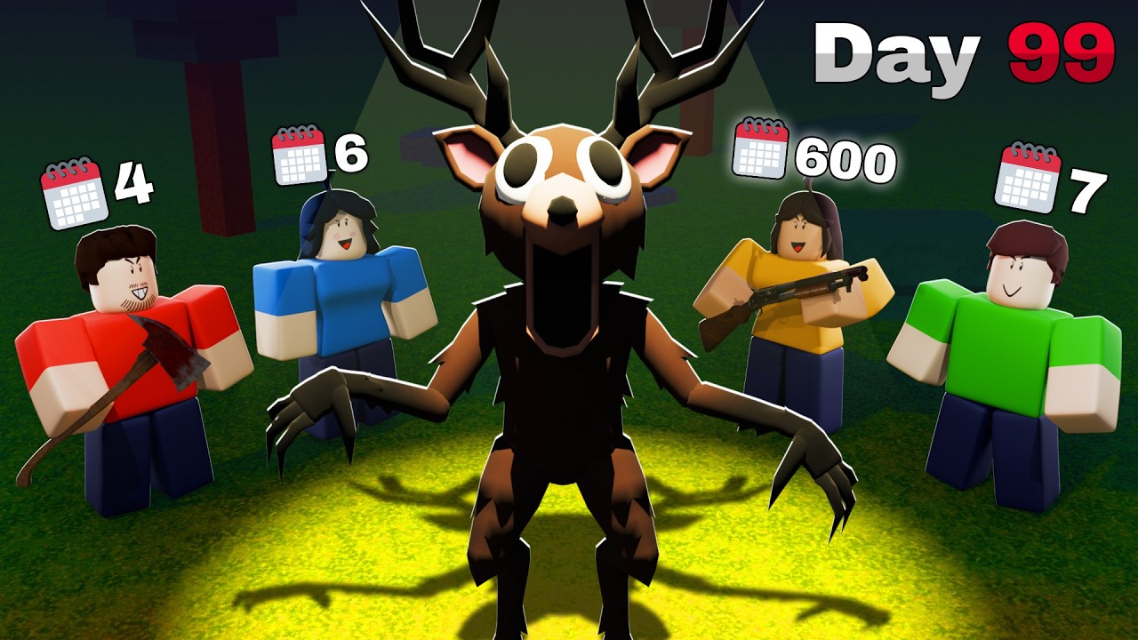 I Carried a NOOB ONLY TEAM in 99 Nights in The Forest!