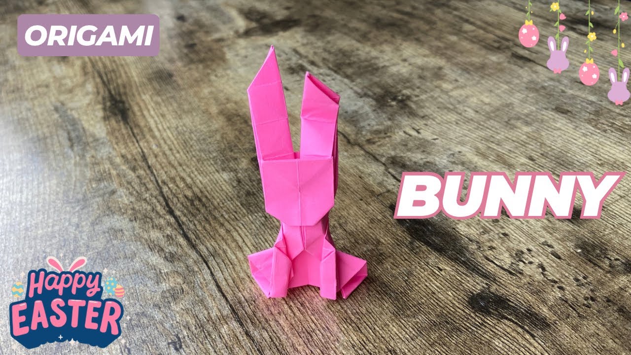 EASY BUNNY ORIGAMI TUTORIAL DESIGN BY JO NAKASHIMA | DIY EASTER BUNNY CELEBRATING EASY FOLDING