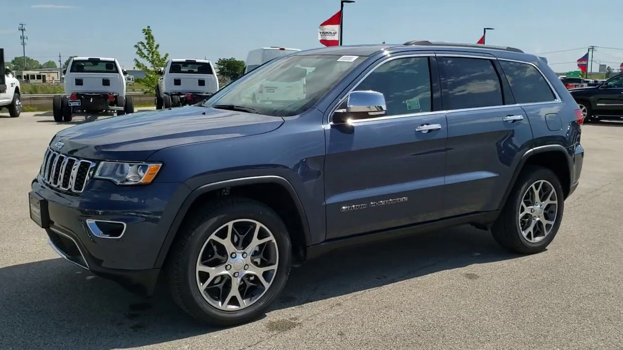 2020 JEEP GRAND CHEROKEE WALKAROUND SLATE BLUE LIMITED WALK AROUND REVIEW 20J13