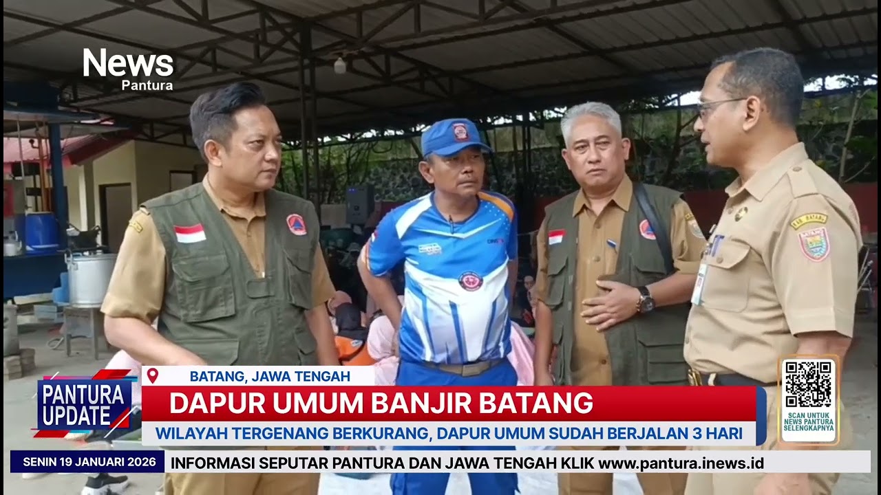 Banjir di batang mulai surut dapur umum pasok makanan untuk warga Terdampak 