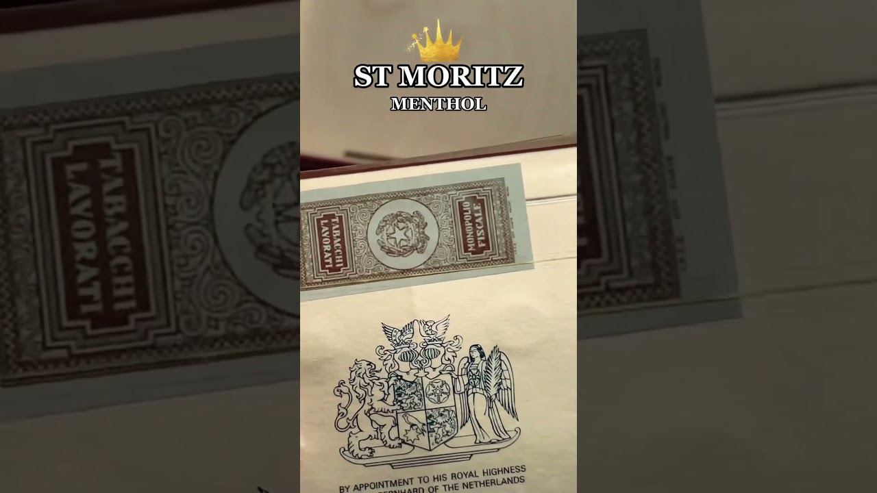 Old cigarettes ST MORITZ MENTHOL Luxury Length #collector #collection #zbierka