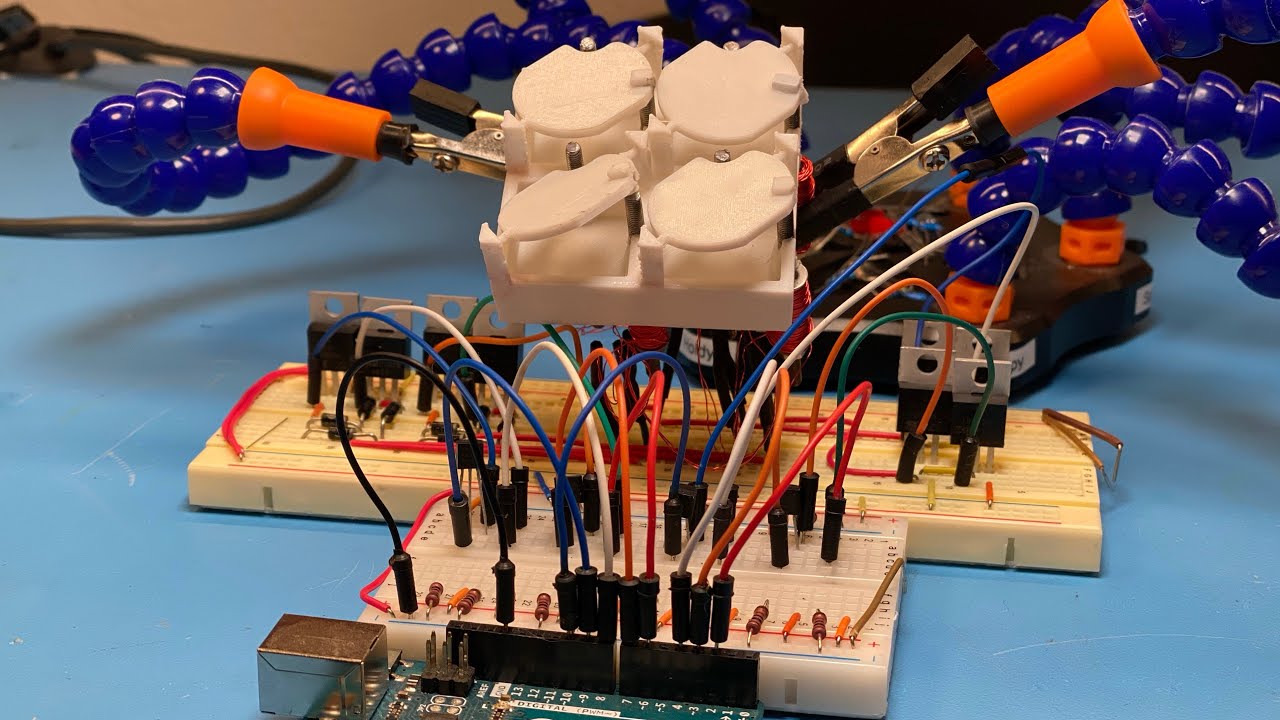 3D Printed Flip Dot Display #4 - Multiplexing H-Bridges