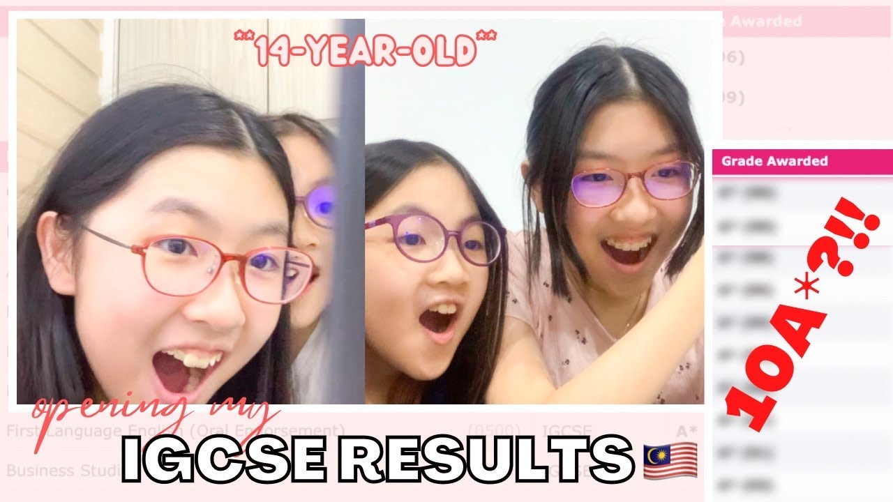 OPENING MY IGCSE RESULTS 🇲🇾 (10A* at 14?!!) **live reaction**