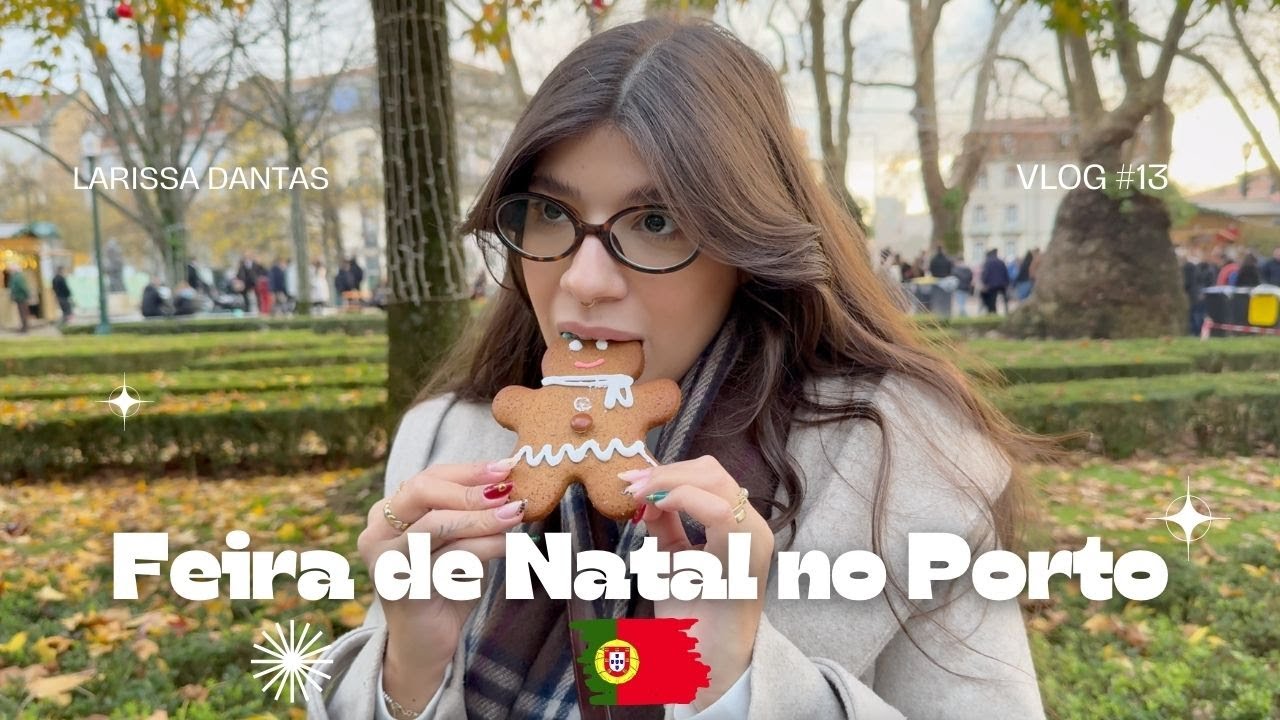 Nossa Primeira Feira de Natal no Porto | Luzes, Comidinhas e Climinha Natalino ✨🇵🇹