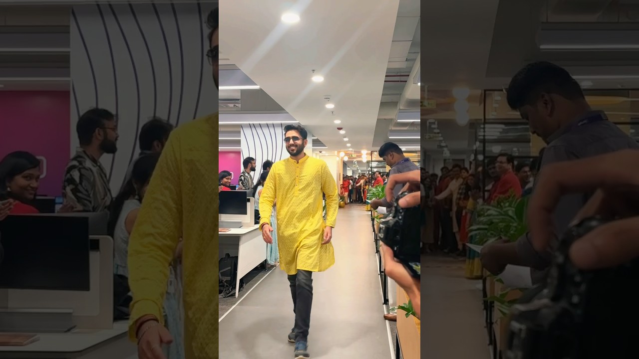 Office dipawali celebration - ramp walk - #rampwalk #traditional #ethnicwear