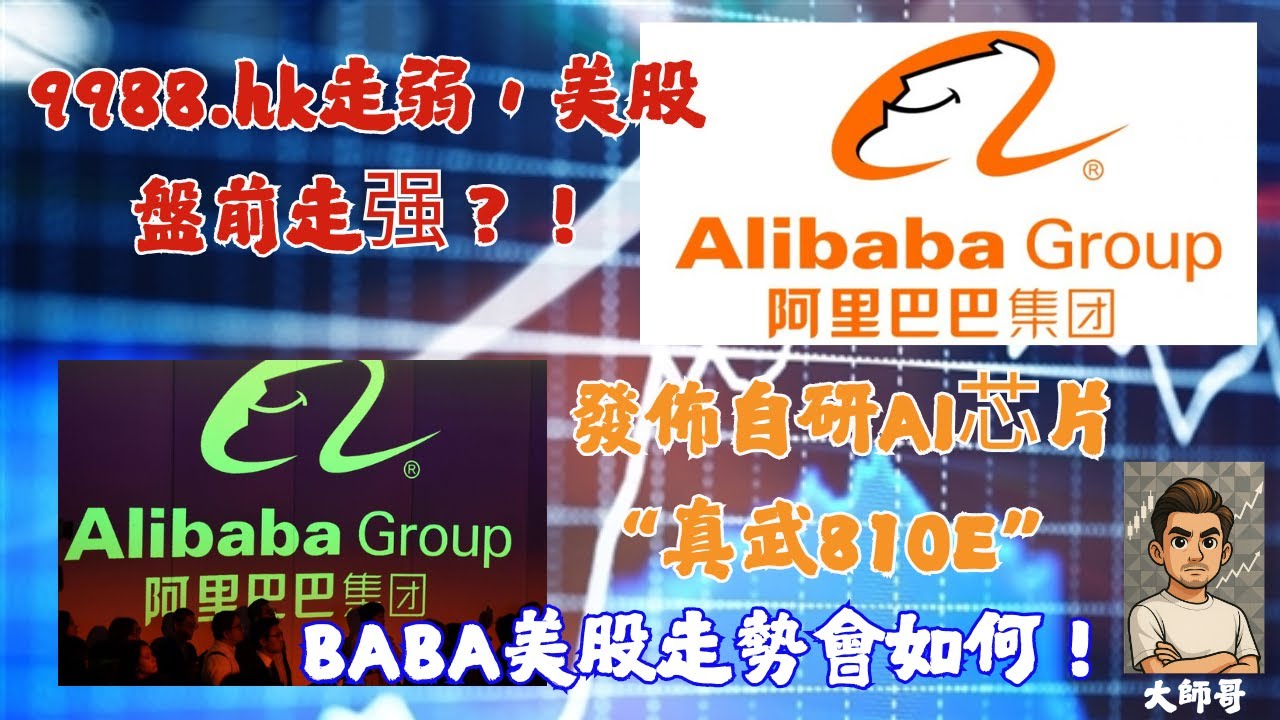 9988.hk + BABA.US - AH股溢價逆轉？阿里(9988)港股微跌，美股(BABA)卻漲1.55%，聰明錢在玩跨市場套利？💹🌉