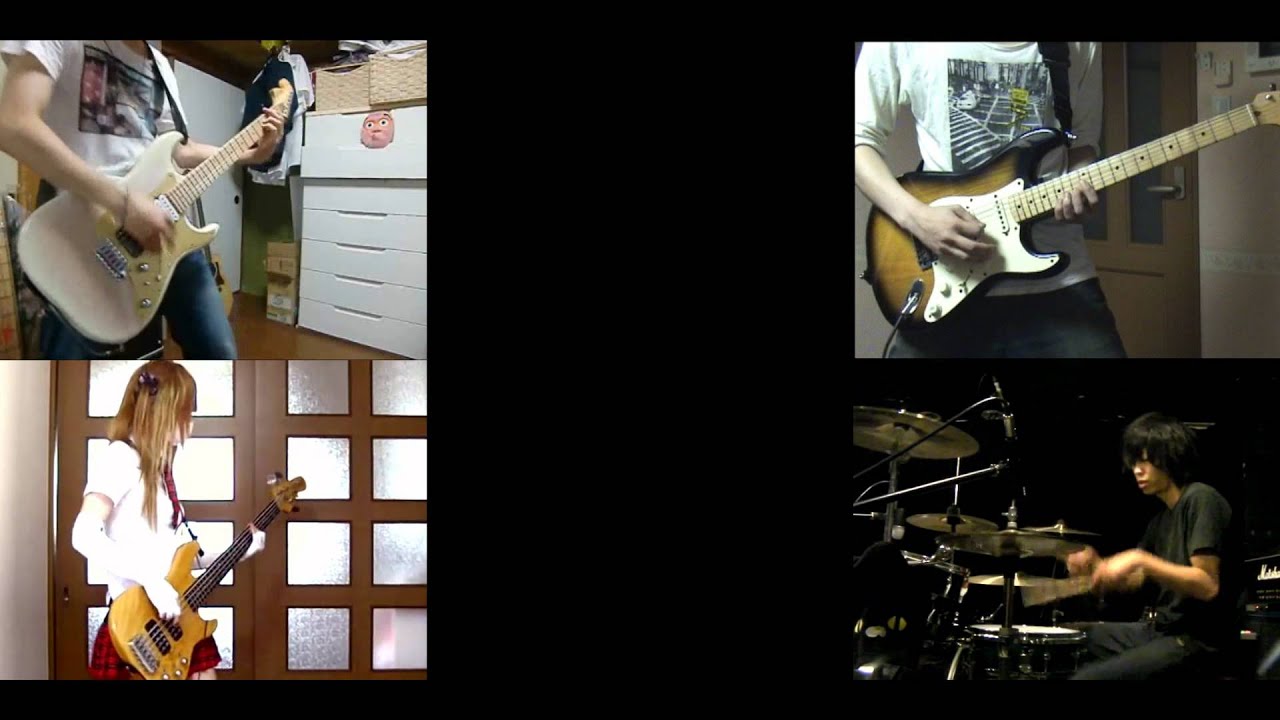 [HD]Ao no Exorcist OP [IN MY WORLD] Band cover [off vocal]