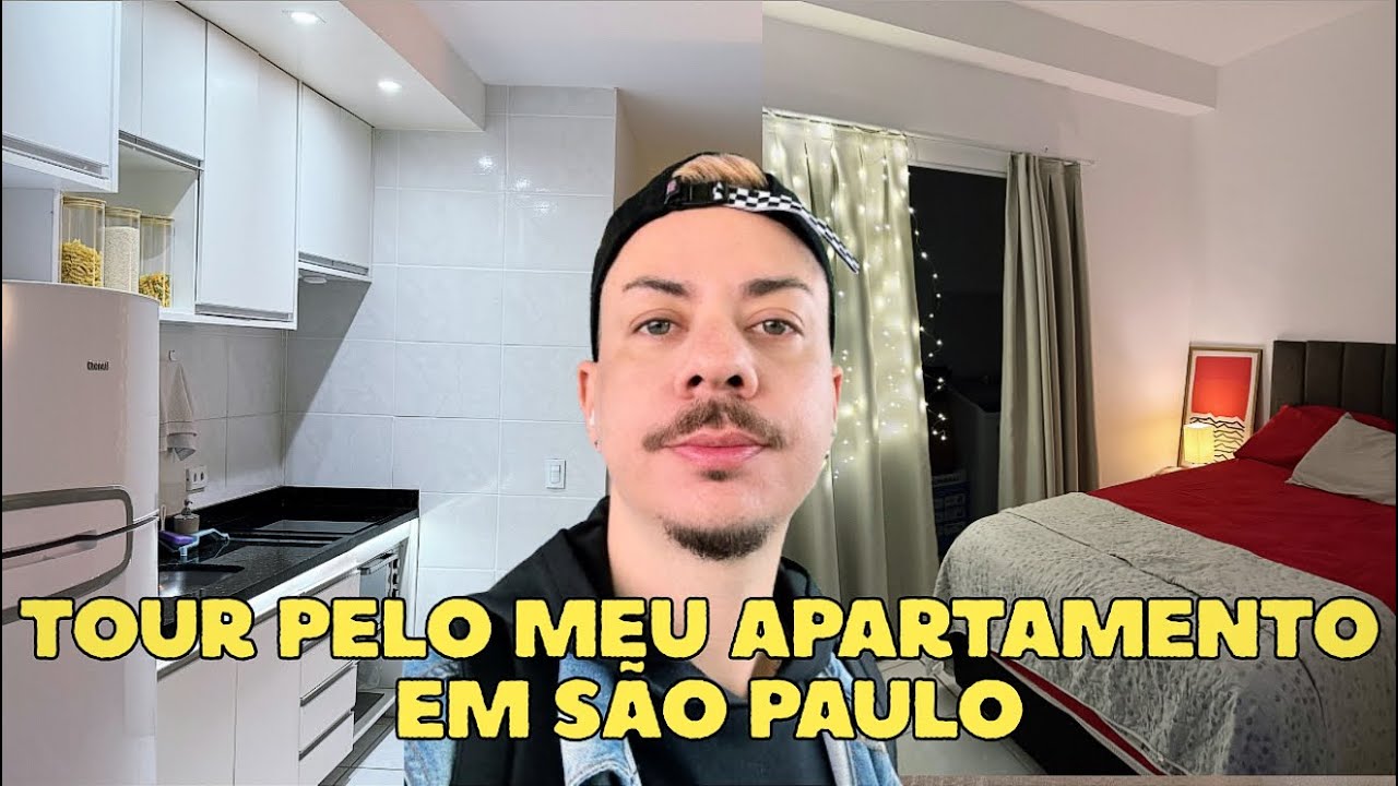 TOUR PELO APARTAMENTO STUDIO MORANDO SOZINHO EM SAO PAULO