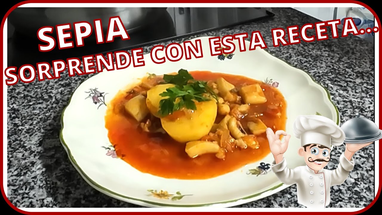 🦑 Como Limpiar Y Cocinar SEPIA | RECETA de PAPAS con CHOCO 2024