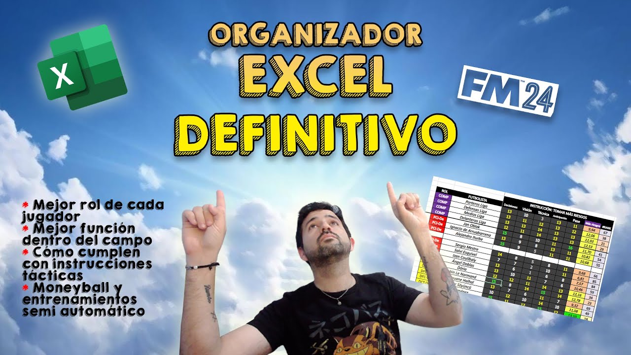 🔥 EXPLOTÁ TU PLANTILLA CON CADA DETALLE 💣 EXCEL ORGANIZADOR DEFINITIVO 📊 FOOTBALL MANAGER 2024