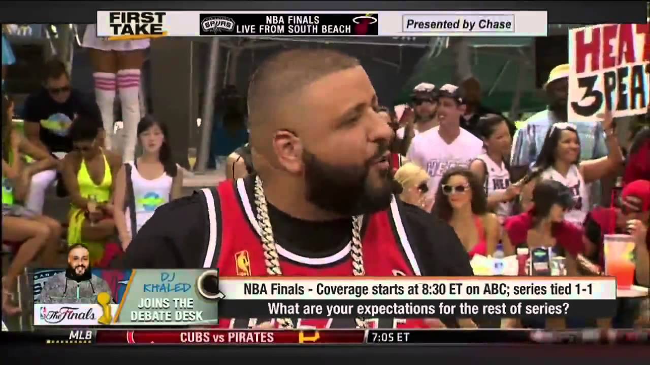 Espn First Take   DJ Khaled Joins The Debate Desk