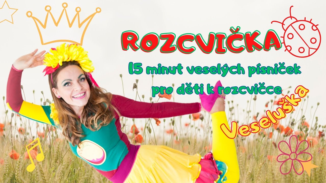 PÍSNIČKY PRO DĚTI–⁠ROZCVIČKA–⁠VESELUŠČINA PATNÁCTIMINUTOVKA –⁠ BABYSHARK česky, Když máš radost aj.
