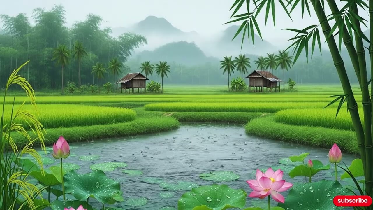 Relaxing Music & Rain Sounds for Meditation - Relieve Stress, Anxiety & Depression, Insomnia