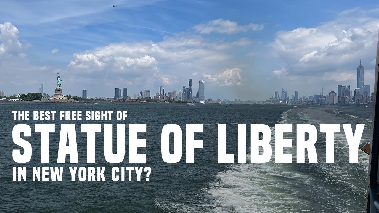 🗽The Best FREE Sight of the STATUE OF LIBERTY? NYC Staten Island Ferry /4K60/ | iamlukash