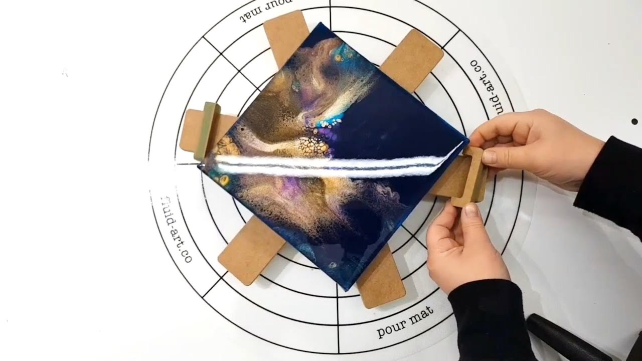 FLUID ART SPINNERS for ART! SPIN or MANOEUVRE Around Your CANVAS - Acrylic Pour Painting