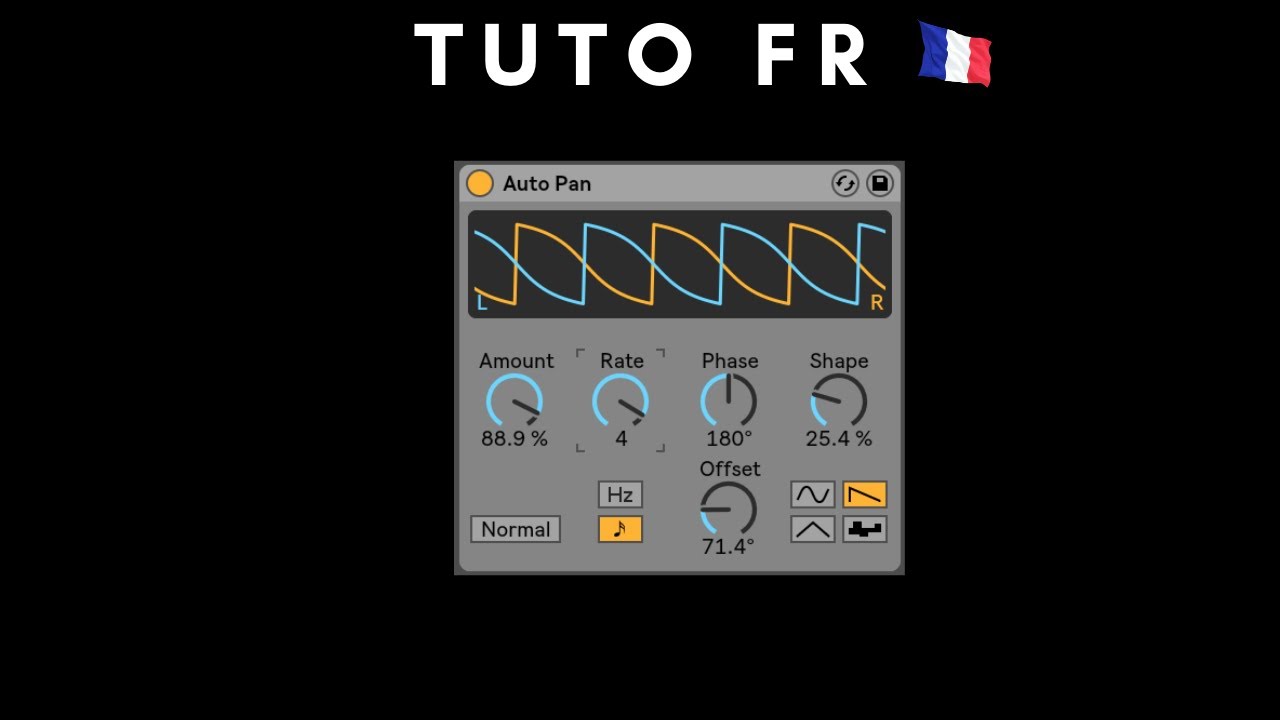 Auto Pan dans Ableton Live
