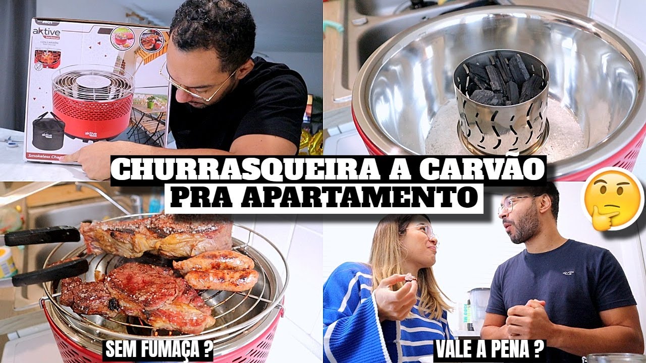 CHURRASQUEIRA A CARV&Atilde;O PRA APARTAMENTO (VALE A PENA ?) &hearts; - Bruna Paula