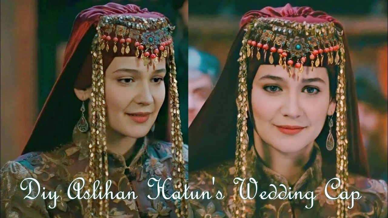 Diy Turkish Traditional Cap/Diy Aslihan Hatun's Wedding Cap/Eurtugrul Drama Inspired Handmade Cap