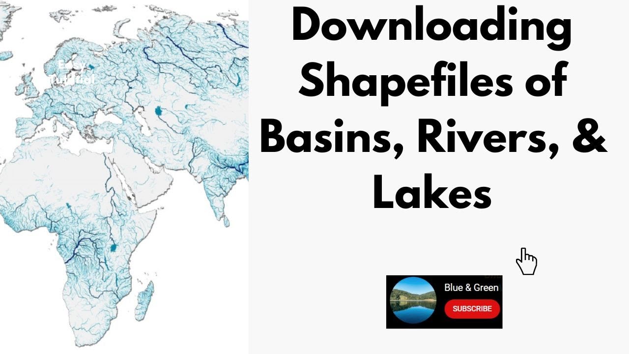 How to download shapefiles of major basins, sub-catchments, rivers, and lakes