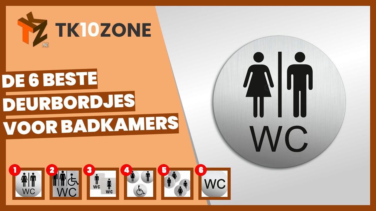 De 6 beste deurbordjes voor badkamers